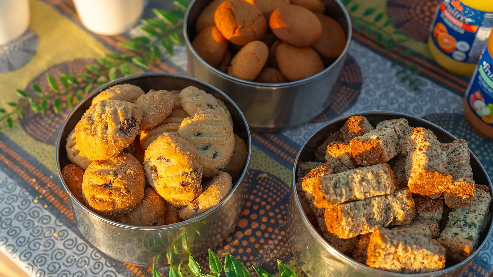 Nzumba high-tea details, with delicate cups and freshly baked treats