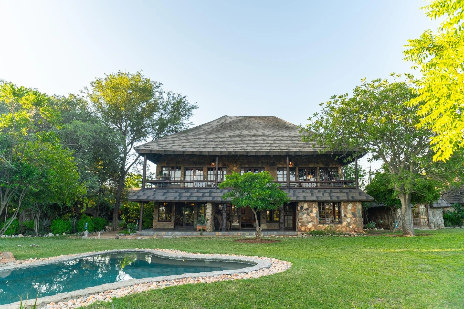 The approach to Nzumba Lodge through Klaserie bushveld